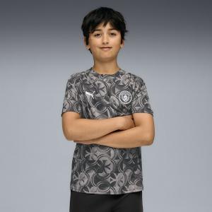 Детская предматчевая футболка «Манчестер Сити» сезона 2025-26 с коротким рукавом, размеры 116-164 см.