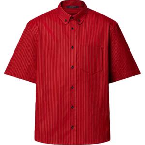 Луи Виттон Lv X Park Seo-Bo Хлопковая рубашка с коротким рукавом, Красная