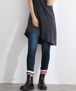 Джинсовые брюки с эластичным поясом и шнурком Pourvous, цвет Navy