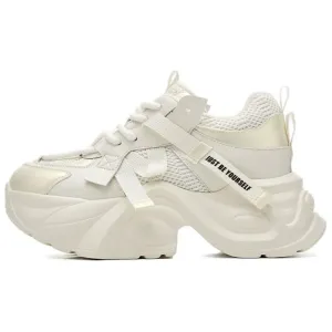 Low top Chunky Sneakers женские DAPHNE, rice золото plus velvet