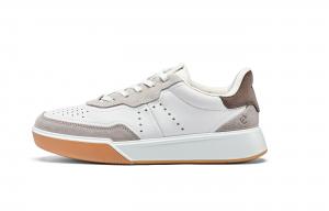 Ecco SS26 Street Sneakers, мужские кроссовки из коровьей кожи, низкие, повседневные, цвет Stone Gray