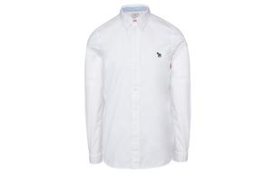 Рубашка с длинным рукавом Zebra Patch Paul Smith, белый