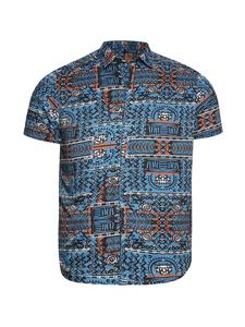 Рубашка на пуговицах классического кроя Campus Sutra  Tanner, синий