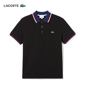 Рубашка мужская Lacoste с короткими рукавами, черный