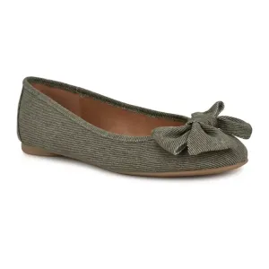 Женские балетки Veronika из денима без застежек Nine West, цвет dark olive denim