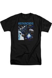 Футболка Atari 2600 Asteroids с коротким рукавом для взрослых Gildan, черный