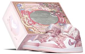 Кроссовки Air Jordan 1 Vintage Basketball Shoes Women's Low-top Purple/Pink, фиолетовый