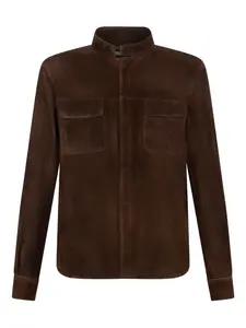 Куртка-рубашка с карманами Boglioli, коричневый