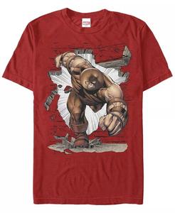 Мужская футболка Wall Smash с коротким рукавом и круглым вырезом Fifth Sun, красный