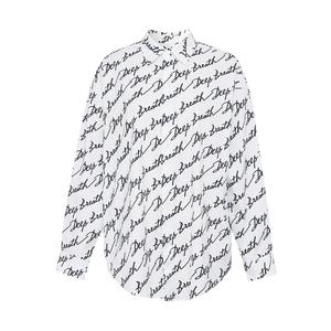 Женская рубашка Deep Breath с модным силуэтом и логотипом, черно-белый