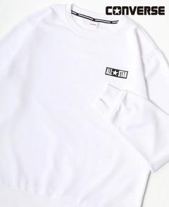 Мужская флисовая толстовка CONVERSE с принтом в виде одного логотипа.