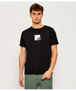 Футболка с полосками Relaxed fit Boss Green, черный