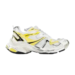 Кроссовки Balenciaga Runner Sneaker Worn-Out - White Yellow, белый