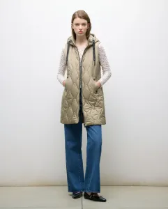 Женская утепленная куртка с капюшоном Tintoretto, желто-зеленый