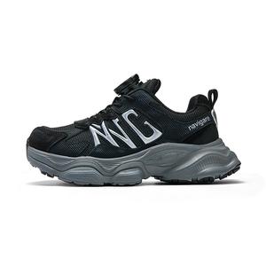 Низкие, устойчивые к ударам, износостойкие и дышащие детские кроссовки для повседневной носки NAVIGARE, черный