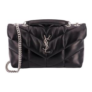 SAINT LAURENT Кожаная портативная сумка через плечо