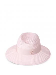 Соломенная шляпа с логотипом Maison Michel, розовый