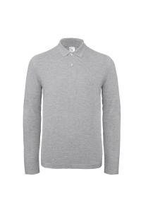 Рубашка поло с длинным рукавом Collection B&C, серый