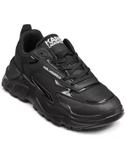 Мужские кроссовки с лаковыми деталями Karl Lagerfeld Paris, черный