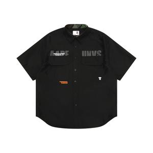 Рубашка с принтом логотипа A Bathing APE Aape, черный