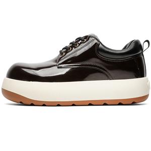 JKEM Износостойкие нескользящие повседневные туфли мужские низкие желтые 02 коричневый, цвет 02 Brown