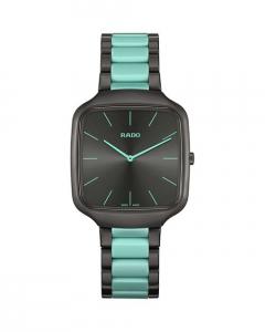 Часы True Square Thinline x Le Corbusier, 37 x 43 мм RADO, цвет Blue