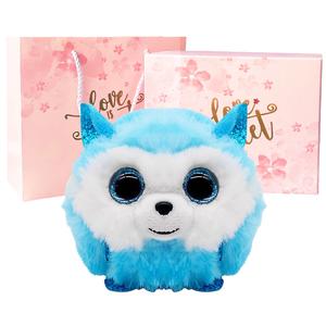 Ty Плюшевая кукла Bubbles Blue Husky высотой 8 см