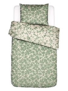 Комплект постельного белья из сатина Sora в зелено-кремовом цвете Essenza, 155x220 см