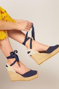 Женские эспадрильи Alyssa на танкетке Jones Bootmaker, синий