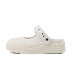 DAPHNE Женские противоскользящие тапочки с закрытым носком бежево-розовые экрю, цвет Ecru