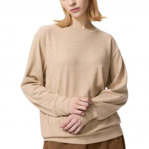 Лонгслив Uniqlo Soft Knitted Fleece, 32 темно-бежевый