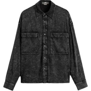 Мужская рубашка ZARA, серый