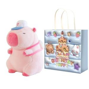 Летняя плюшевая игрушка капибара плюшевая кукла высота 25см LALABABY