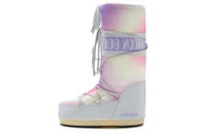 Ботинки зимние Moon Boot Icon на толстой подошве, фиолетовый/серый