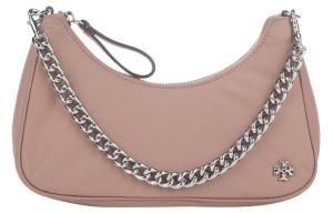 Сумка через плечо Tory Burch TB MERCER из нейлона цвета пыльной розы