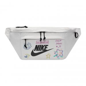 Nike Тканевая наплечная сумка через плечо поясная унисекс светло-бежевая, Dopamine Dressing Graffiti