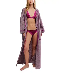 Близко к дому, фланелевый халат Free People, фиолетовый