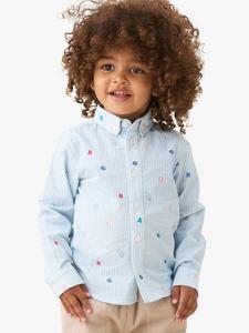 Детская бейсбольная футболка в полоску Angel & Rocket, Blue