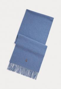 Шарф Polo Ralph Lauren FRINGE VIRGIN WOOL SCARF, Soft Royal Heather/Green