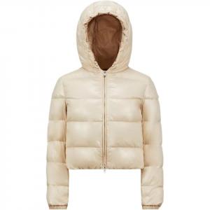 Пуховик женский светло-коричневый Moncler
