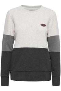 Свитер Oxmo Sweatshirt Trine, цвет grey/light grey/dark grey/mottled grey