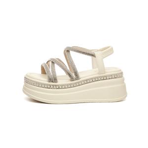 DAPHNE Женские сандалии на одной застежке бежевые, цвет Beige