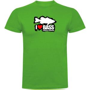 Футболка Kruskis I Love Bass, зеленый