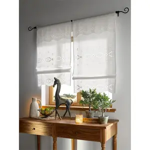 Шелковая штора с продевкой для штанги Heine Home, белый