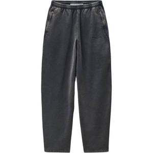 Брюки с эластичной талией и широкими штанинами Alexander Wang, черный