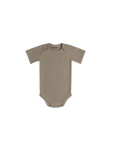 Sämann Детский боди из 100% органического хлопка, с короткими рукавами, в рубчик, цвет Simply Taupe