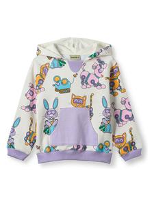 Småfolk Худи "Robot Pets" фиолетового цвета