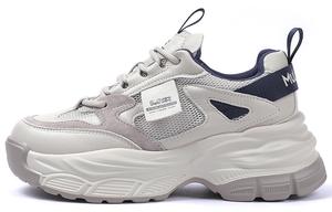 Износостойкие Легкие Дышащие И Нескользящие. Женские Кроссовки Mulinsen Низкие Массивные, Бежево-Розовые