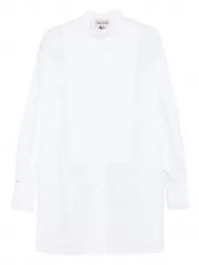 Рубашка со складками Semicouture, белый