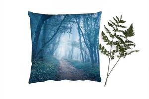 Декоративная подушка MuchoWow диванная подушка для гостиной декоративная подушка 60 x 60 см деревья - природа - туман - чехол на подушку - хлопчатобумажная ткань - декоративные наволочки